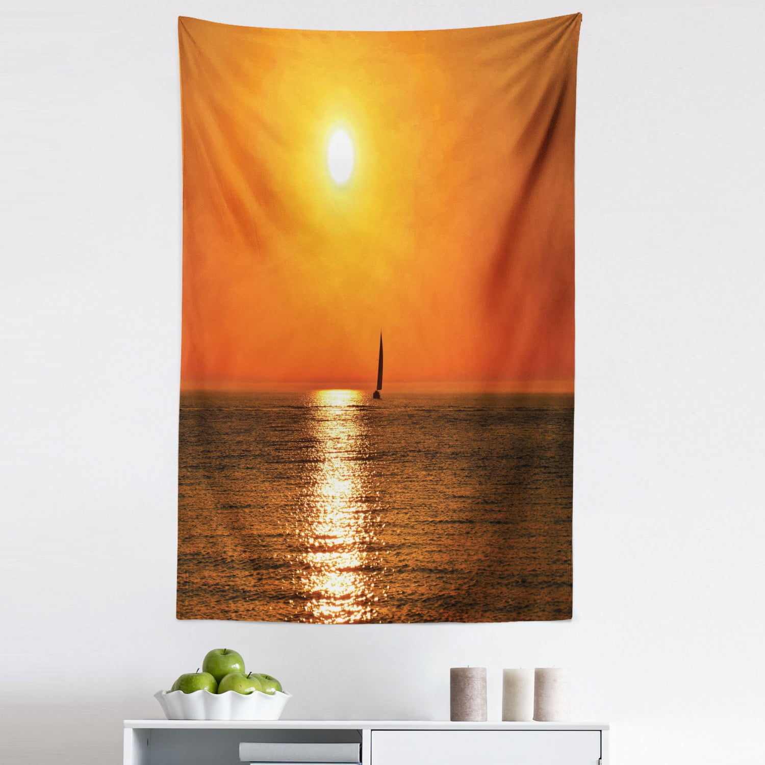 3D Boat Port 11239 Trevor Mitchell Tapestry Hanging Cloth Hang