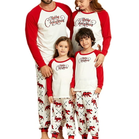 

Christmas Family Pajamas Matching Sets Dad Mom Kids Baby Pjs Sleepwear Homewear Outfits Longewear