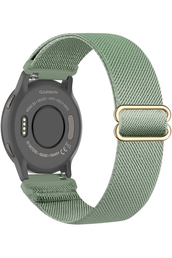 18mm Stretchy Nylon Watch Bands Compatible with Garmin Vivoactive Venu 2S/Venu 3S/Vivomove 3S/4S/Forerunner 265S/255S/255S Music Cactus