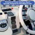 thumbnail image 2 of 2Pcs 175A Plug Mounting Panel with Dust Cover, Compatible with Anderson SB175 Series Plug Panel Base, Flush Mount Bracket Panel Kit for RV, Truck, Marine (Plug Not Included), 2 of 8