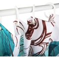 thumbnail image 6 of Teal Shower Curtain for Bathroom Aqua Shower Curtain Blue Floral Shower Curtain Set with 12 Hooks Turquoise Flower Elegant Simple Gray and Teal Bathroom Decor, 72" W X 84" H, 6 of 6