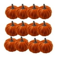 thumbnail image 1 of GROWTH TANK 12x Artificial Velvet Pumpkins Decorative Home Mini Holiday Fall Decorations None Lanyard, 1 of 9