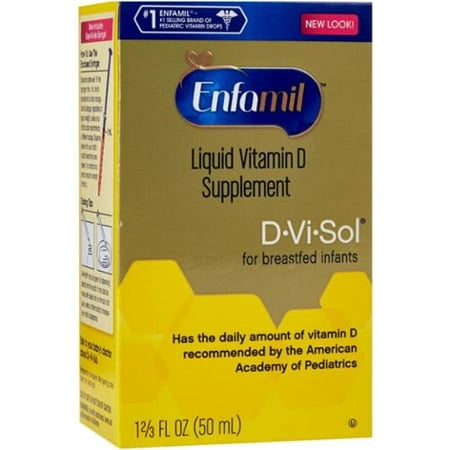 Enfamil D - VI-SOL supplément de vitamine D gouttes 50 ml (pack de 3)