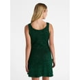 thumbnail image 3 of No Boundaries Christmas Tree Tinsel Mini Dress, Women’s, 3 of 6