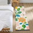 thumbnail image 3 of Yayeee Runner Rug for Bedroom 2'x6' Machine Washable Hallway Non Slip Mat, Retro Orange Floral, 3 of 8