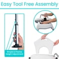 thumbnail image 5 of Vive Adjustable Sliding Shower Chair & Tub Transfer Bench – Ideal for Seniors, Post-Surgery & Enhanced Stability, 5 of 10
