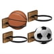 thumbnail image 2 of 4 Soportes de Madera para Pared para Baloncesto, para Guardar Pelotas de Fútbol, Baloncesto, Rugby, Etc., 2 of 5