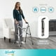 thumbnail image 2 of Andador Stander Wonder Walker Lite, ligero y plegable, para adultos, personas mayores y ancianos. Andador de viaje plegable para mayor movilidad. Andador estándar compacto sin ruedas. Blanco intenso., 2 of 5