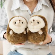 Chubby Hedgehog Stuffed Animal-Fluffy Soft Stuffed Hedgehog Plush Toy Cute Creativity Birthday Gift