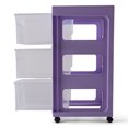 thumbnail image 4 of Medium Open-Side 3 Drawer Lilac Cart, 4 of 5