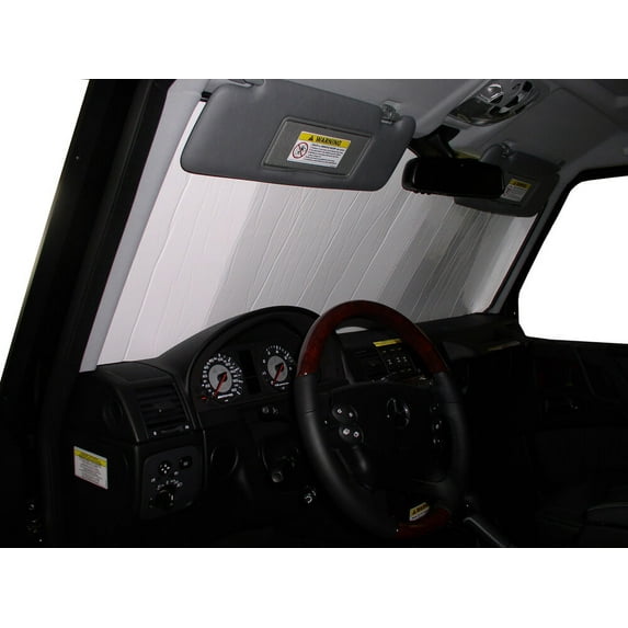 HeatShield, The Original Windshield Sun Shade, Custom-Fit for Mercedes-Benz G500 SUV w/o Sensor 2000-2018, Silver Series
