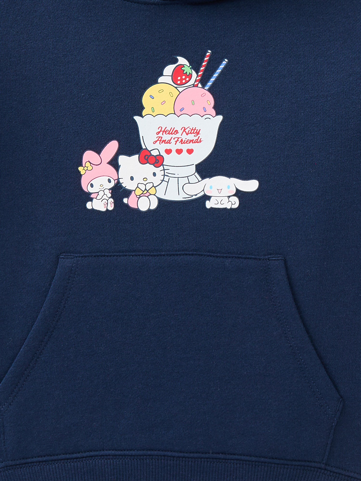 Wonder Nation x Hello Kitty Toddler Girls Graphic Hoodie with Long Sleeves, Sizes 12M-5T