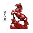thumbnail image 3 of Chinese Feng Shui Black Horse Statue, Horse Statue Small Wooden 2026 Chinese New Year Ornaments Feng Shui Figurine, Tabletop Fire Horses Attracting Wealth and Good Luck, 3 of 7
