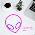 thumbnail image 3 of Led Alien Neon Light Colgante De Pared Lámpara De Neón Dormitorio Decoración Luz Decorativa Luz De Noche Yuarrent HA024895-02, 3 of 6