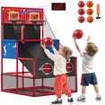 thumbnail image 1 of Juego de canasta de baloncesto doble para niños M SANMERSEN con marcador LED, 1 of 9