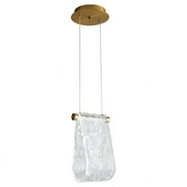 3-602-40-Oxygen Lighting-Veer - 7W 1 5CCT LED Pendant-11.5 Inch Tall and 7.5 Inch Wide-Aged Brass Finish
