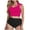 Style1-Hot Pink womens swimsuits, variant on Women Swimsuits 2 Piece with Short Bottoms High Wasited Bikini Sets Two Piece Tankini Swimsuits with Shorts Push Up High Neck Drawstring Adjustable Swimwear Solid Color 2025 Plus Size Swimwear XL