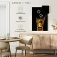 thumbnail image 5 of Elephant Stock Whiskey And Ice Cubes Wall Art - Vertical Canvas Wall Art - Dining Room Wall Decor - Food And Drink Canvas - Black And Orange Decor - 8" x 12", 5 of 8