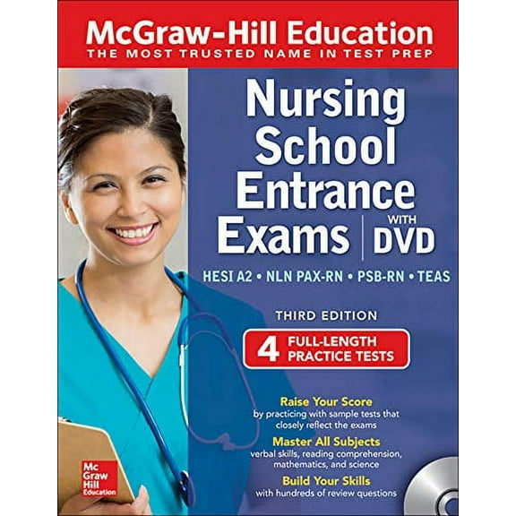 McGraw-Hill Education Nursing School Entrance Exams with DVD, Third Edition