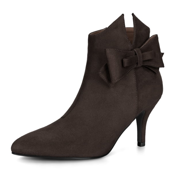 Botines Mujer Tacón Aguja 8.5 Cm – Puntera Puntiaguda, Cremallera Lateral, Elegantes Para Otoño E Invierno