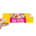 thumbnail image 1 of Autocollant Rectangulaire Mignon Pare-Chocs Carnet Fenêtre, 1 of 1