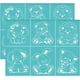 thumbnail image 1 of 2 plantillas autoadhesivas de serigrafía de animales de 28 x 22 cm (11 x 8,6 pulgadas): elefante, oso de peluche, león y conejo. Plantillas de malla reutilizables para transferencia., 1 of 7