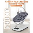 thumbnail image 3 of Yeshouse columpio eléctrico para bebés, 5 movimientos relajantes y velocidades, control remoto, reclinable, arnés de 5 puntos, 8 melodías y sonidos, 3 of 7
