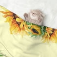 thumbnail image 2 of Sigee Sunflowers On A Yellow Background for Pet Blanket for Dog Cat Puppy Blanket Cat Blankets for Small and Medium Pets-Medium, 2 of 8