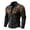 01_Black, variant on Men's Western Cowboy Denim Shirt, 250th Anniversary Fringe Embroidered Button-Down for Independence Day