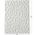 thumbnail image 4 of CosmoLiving by Cosmopolitan White Wooden Geometric Handmade Carved Dimensional Abstract Panel Home Wall Decor, 24" x 2" x 32", 4 of 9
