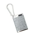 thumbnail image 1 of Portable Ashtray, Fireproof Embossed Pattern   Box With Carabiner For Home Room Gold,Silver,Black, 1 of 8