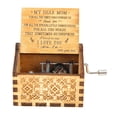 thumbnail image 1 of Caja de música con manivela de madera Retro tallada chico regalo de cumpleaños decoración del hogar Sywqhk Libre de BPA, 1 of 3