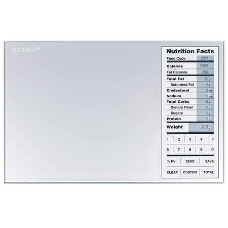 Greater Goods Nourish Digital Kitchen Food Scale and Portions Nutritional Facts Display