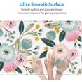 thumbnail image 5 of XL Large Cute Mouse Pad, Extended Floral Gaming Mousepad Stitched Edges, Non-slip Waterproof Big Long Flower Mousepad Desk Mat for Laptop, Keyboard and Computer for Decor Women Office, 31.5*11.8 Inch, 5 of 6