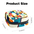 thumbnail image 2 of Geometric Cube Period Purse Storage Bag Scented Sanitary Napkin Disposal Bags Pouch Bag with Zipper, 2 of 6