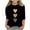 Black, variant on Girls Raglan 3/4 Length Sleeve T Shirts Fashion Crew Neck Cute Heart Print Tops Y2K 3/4 Sleeve Blouse Trendy Valentine's Day Outfits