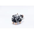thumbnail image 5 of Animal Cow Storage Upholstered Kids Ottoman Black, 5 of 5
