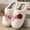 Rose, variant on BERANMEY Cute Valentine's Day Slippers for Women Soft Plush Comfy Warm Slip-On Rose Heart Love Couple Slippers fo Women Indoor Fluffy House Slippers for Women and Men Non-slip Fuzzy Flat Slides