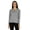 Heather Light Gray, variant on Solid Button Henley T-shirt For Womens Casual BasicLong SleeveTee T-shirts