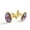 Color 3, variant on Men's Classic Stainless Steel, Colorful Skull Pattern Cufflinks Business Wedding Shirts, Golden