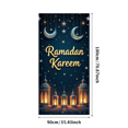 thumbnail image 3 of Ramadan Kareem Vertical Banner Islamic Celebration Lanterns Backdrop Holiday Eid Decor Stars Crescent Moon Party Decorations Religious Event Background, 3 of 4