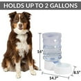 thumbnail image 2 of PetFusion H2O Gravity Pet Water Dispenser, Durable 2.5 Gallon Water Feeder, Automatic Water Station for Cats & Small, Medium, Large Dogs, Transparent, 2 of 8