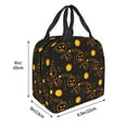 thumbnail image 6 of Halloween Insulated Lunch Bag for Women Men , Reusable Cute Lunch Bags for Picnic School Work Office Pumpkin, 6 of 8