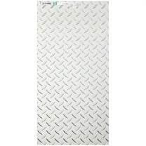 National Hardware 24" x 12" Polished Aluminum Diamond Plate Sheet Metal, Green