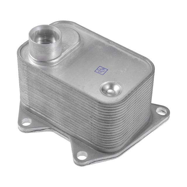 Enfriador de aceite de motor compatible para Volkswagen Jetta de aleación de aluminio tono plateado enfriador de aceite de transmisión
