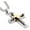 silver&gold: 2.52″, variant on Men's Cross Necklace 316L Stainless Steel Large Jesus Christ Pendant Jewelry Rolo Chain for 24''