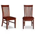 thumbnail image 1 of Mission Dining Chairs with Wood Seat in Walnut - Set of 2, 1 of 4