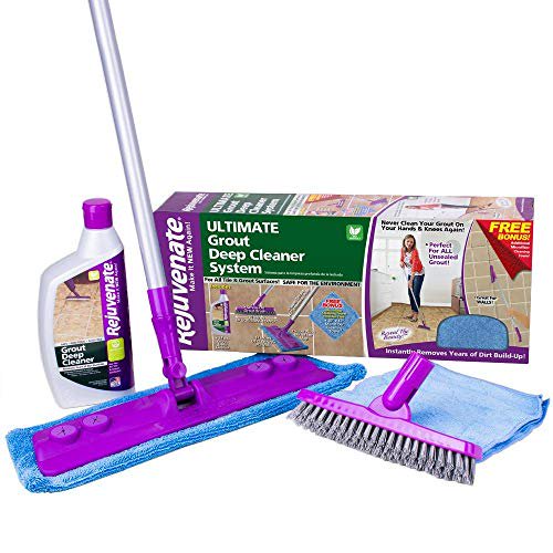 Rejuvenate Deep Cleaner and Grout Brush System, Acid Free RJ24DCKIT