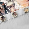 thumbnail image 5 of Homewish Gothic Skeleton Skull Black Out Curtains, Romantic Anniversary Curtains Pack of 2 (42x63 Each), Watercolor Groovy Floral Bedroom Curtains, Curtains and Drapes Bedroom Decor, 5 of 7