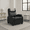 Black, variant on FlexiSpot Small Pushback Recliner Chair, Reclining Sofa Chair with Cup Holder and Footrest for Living Room, Linen, Gray